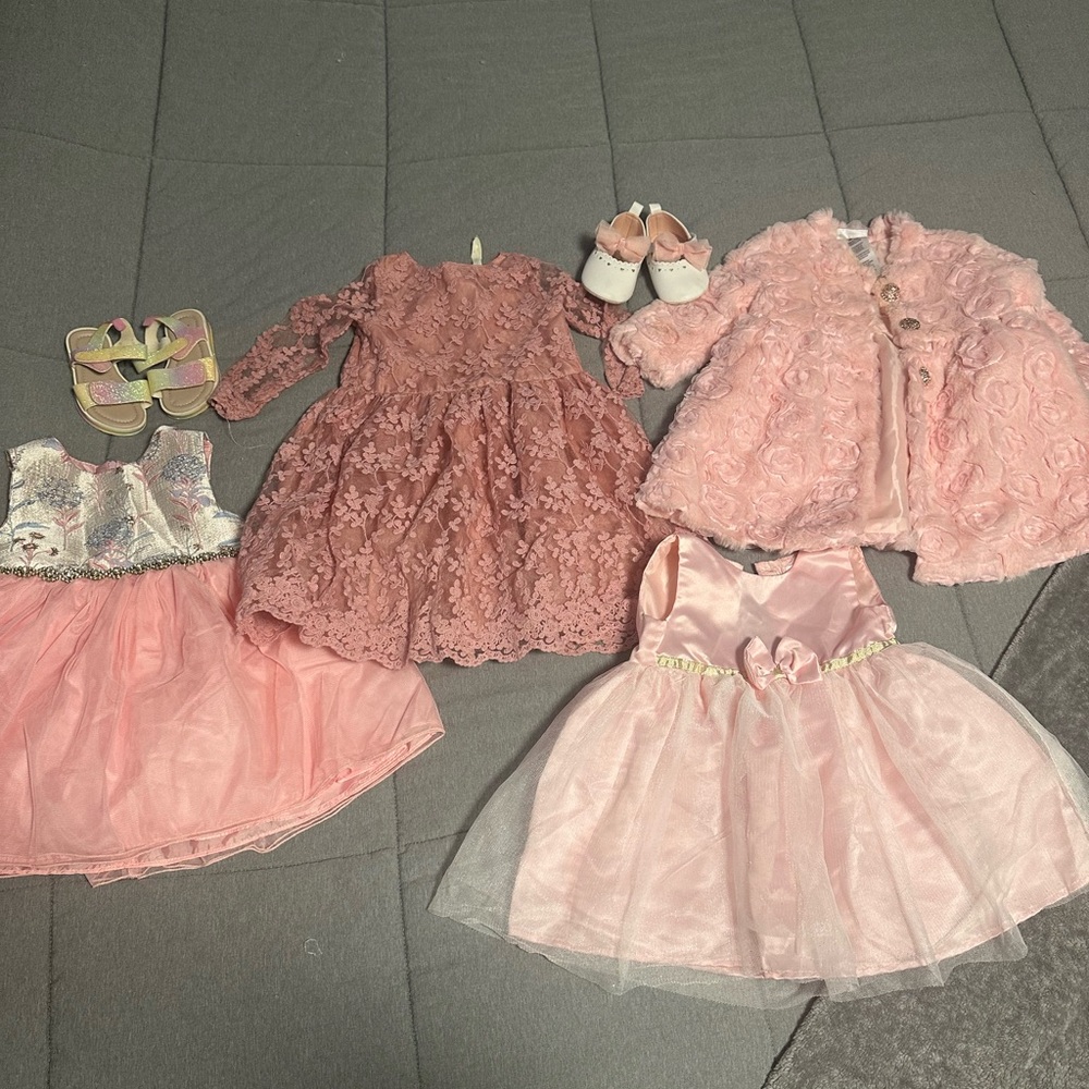 Adorable Pink Baby Girl Dress Set